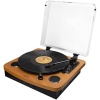 MN-P235 Voyager Retro Ahşap Pikap Plak Çalar Bluetooth-Usb-SD Kart Dahili Hoparlör