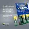 Rechargeable Accu 2 AAA 800 mAh R2U, yeşil/gri