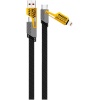 4 in 1 65/27 W 2 TO 2 FLAT FAST WIRE CABLE PD USB TYPE C İOS 4 LÜ HASIR ŞARJ VE DATA KABLO