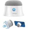 Küçük Mıknatıslı Bluetooth Hoparlör, iPhone 12/13 serisi için, Mini Duş Hoparlörü, Golf Arabası için Monte Edilebilir, Gerçek Kablosuz Taşınabilir Bluetooth Hoparlör, Seyahat için Minik Araç Hoparlörü (Beyaz)