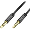 3.5mm Jack TRRS Hi-Fi Örgülü AUX Mikrofon ve Ses Kablosu 1 Metre