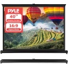 Upgraded 2018 Portable Projector Screen - Mobile Projection Screen Stand, Lightweight Carry & Durable Easy Pull Out System for Schools Meeting Conference Indoor Outdoor Use, 40 Inch (PRJTP46)