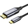 - USB-C to HDMI Cable, USB 3.2 Type C, HDMI2.0b Standart, 4K 60Hz, 18Gbps, HDR, HDR10, 3D, HDCP2.2