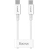 Superior Hızlı Şarj Özellikli 100W Type-C to Type-C Kablo 1m-Beyaz