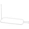 Home Never Rust Alüminyum Perde Pençe Ayak Küvetleri Halka Duş Çubuğu, 58 U x 24 G, Beyaz