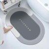 Sihirli Su Emici Banyo Paspası Kaymaz Tabanlı Abdest,Duş ve Lavabo,Tezgah Önü Paspası