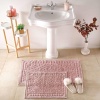 Orient Desenli%100 Pamuk Paspas Seti, Pudra, 50x60 cm - 60x100 cm