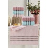 TEXTILE Soft Harmony Pastel Serisi 6lı Havlu Seti 50x85