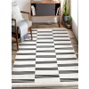 HOME Çift Taraflı Makinada Yıkanabilir Modern Desenli Dokuma Kilim Karessa (80x150)
