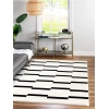 HOME Çift Taraflı Makinada Yıkanabilir Modern Desenli Dokuma Kilim Karessa 3 (60x180)