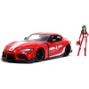 253255053, Robotech, Die-Cast (Metal), Toyota Supra, Serbest Tekerlek, Açılabilen Parçalar (Kapı, Kaput ve Gövde), Miriya Sterling Figürü, 1:24, 20 Cm
