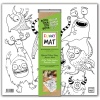 Çocuk Funny Mat White 40X40Cm - Sevimli Canavarlar