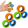6 ADET Manyetik Yüzükler Fidget Oyuncaklar, Silindir Yüzükler, Yetişkin Parmak Fidget Oyuncaklar, DEHB Anksiyete Rölyef Dekompresyon Sihirli Yüzük Fidget Oyuncak, Komik Hediyeler Çocuklar
