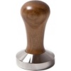 Kahve Tamperi - Ahşap Ergonomik Sap - Düz Tabanlı - Kahve Düzleştirici - Çap: 58 mm - Profesyonel Kahve Makinesi Tamperi