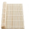 Organik Bambu Suşi Yapma Matı - 24x24 cm Maki ve Suşi Rulosu İçin Doğal Bambu Mat