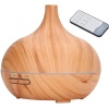 Mini Boy 15cm Buhar Makinesi 550ml Uzaktan Kumandalı Ahşap Görünümlü Hava Nemlendirici Hava Aroma Nemlendirici Yatak Odası Çocuk Odası için BN-01