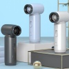 Güçlü Hava Üfleme İster Araba içi, Klavye Temizle, Mangal veya Serinleme Multi Fonksiyonel Taşınabilir Mini Fan El Tipi Ayarlanabilir Fan Seviyesi Şarj Edilebilir 15cm Fan FS19 (Gri)