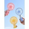 Taşınabilir Mini USB Fan Telefon Standlı Masaüstü ve El Tipi 3 Kademeli Şarj Edilebilir Mini Vantilatör Soğutucu 20cm Mini Fan YM88176 - Beyaz (YM88176 - Beyaz)