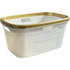 Dört Taraftan Tutulabilen GOLD Çamaşır Sepeti - 20 Litre Çamaşır Selesi - Kirli Çamaşır Sepeti - PP+