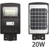 Güneş Panelli Bahçe Sokak Lambası Lityum LifePo4 Pil Uzun Ömürlü Radar Hareket Sensörlü Solar Lamb Güneş Enerjili Lamba 20W Sensörlü Fener Aydınlatma SLTP