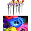 6 Adet Solar Güneş Enerjili, Beyaz Led,Çiçek Şekilli Bahçe Aydınlatması, 6 Farklı Renk, Peyzaj, Balkon, Patika, Havuz Kenarı Aydınlatması, Solar Lamba Seti, 29 CM