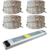 LED 4040 Yeni Nesil 20 Metre Şerit + 12v 25 300 Watt Trafo Oturma Odası, Yatak Odası ve Mutfak için Gizli Aydınlatma (Beyaz)