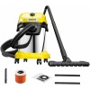 ıslak/kuru elektrikli süpürge WD 3 S V-17/4/20, kartuş filtresi, keçe filtre torbası dahil, 1.000 W, paslanmaz çelik hazne: 17 l, emme hortumu: 2 m ve hortum muhafazası, üfleme fonksiyonu