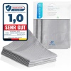 Mikrofiber Temizlik Bezleri 3lü Set 40x40, Gri - Küçük Boy, Araba ve Ekran Temizleyici, Bulaşık Yıkama ve Cam Silme Bezi - Bilgisayar Ekranı ve Otomobil için Microfiber Bezler