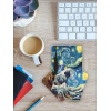 Van Gogh Temalı Ahşap Bardak Altlığı Ahşap Baskılı Altlık 6lı set (9 x9CM) karbonNM14