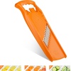 W-Waffle PowerLine Crinkle Cut Vegetable Slicer (Turuncu) • Sebzeler için Dalgalı Mandolin • Dalga/Waffle/Kırışık Kesim • Kafes Patates için Patates Dilimleyici