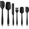 6 adet silikon spatula, çorba kaşığı, fırın fırçası, spatula, ısıya dayanıklı ve yapışmaz
