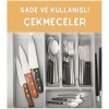 5 Bölme Çekmece Içi Kaşıklık Organizer Çatal Kaşık Bıçak Düzenleyici Pratik Kepçe 33x35 Cm Gri Renk