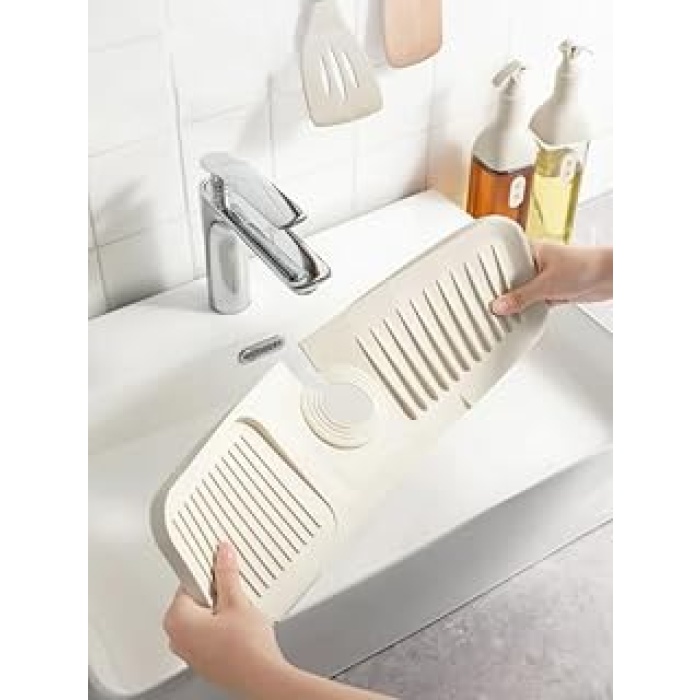 Su Tutucu Musluk Matı Mutfak Banyo Için Koruyucu Musluk Lavabo Bulaşık Süngeri Matı