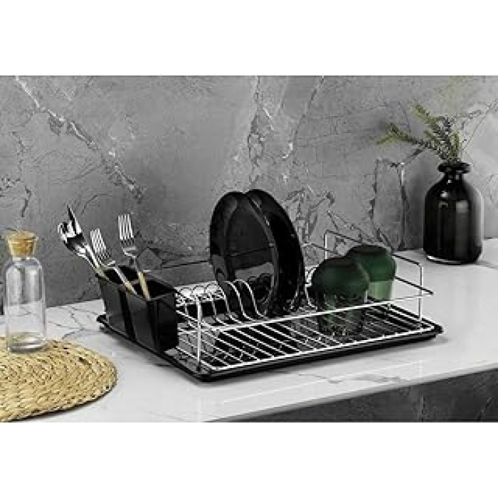 Banyo Krom Bulaşıklık Bulaşık Süzgeci Tek Katlı Tabaklık