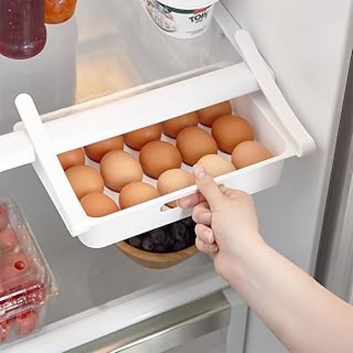 15li Yumurtalık - Buzdolabı için Yumurta Sepeti - Raf Düzenleyici