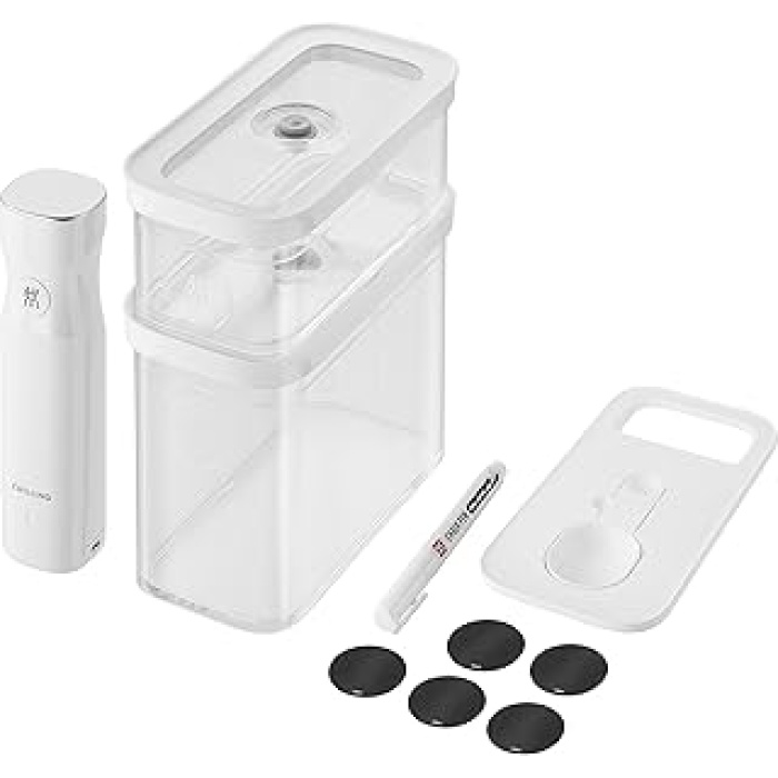 Küp vakumlu başlangıç seti, M / 5 adet, şeffaf-beyaz | CUBE Grey Line | No plug