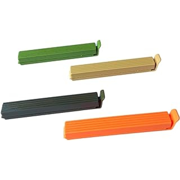 8li Çok Renkli Pratik Poşet Klipsi, Paket, Ambalaj, Torba, Çanta Kapatıcı Plastik Kilidi