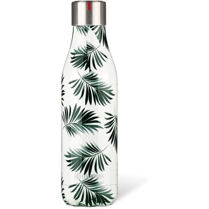 Artistes Paris A-6522 Bottle Up içecek şişesi, paslanmaz çelik, 500 mililitre, Blanc ET VERT