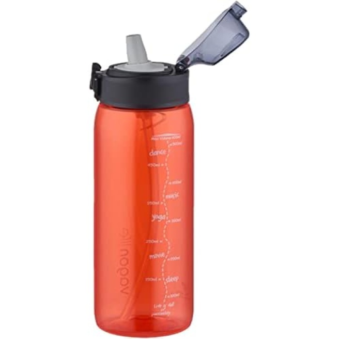 -Uzspace tarafından üretilmiştir- Pipetli (ISIRILAMAZ) 600 ml Tritan Su Matarası