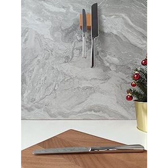 Ahşap Mıknatıslı Duvara Monte Ahşap Bıçak Bloğu ve Bıçak Tutucu - 2 Bıçak Kapasiteli