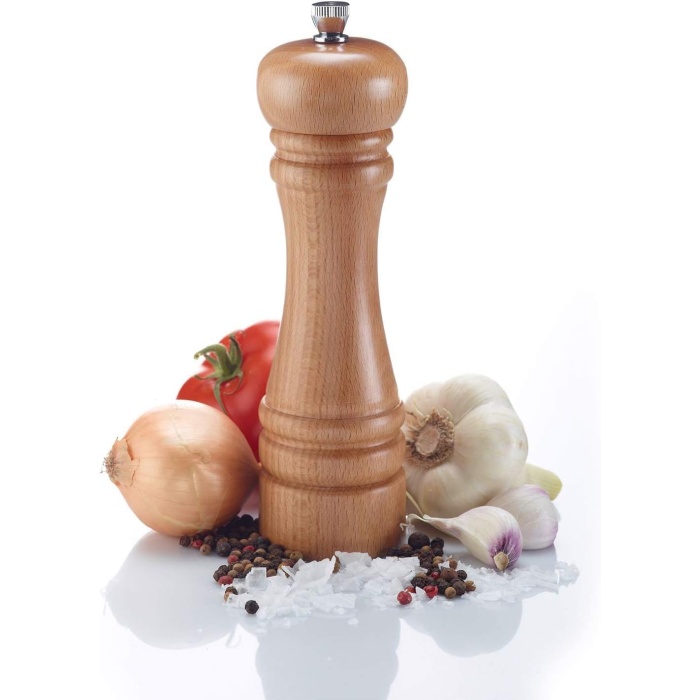 Home Ahşap Karabiber Değirmeni: Manuel Tuz Öğütücü, Doldurulabilir Çalkalayıcı, Baharat Pişirme ve Servis İçin Ideal (14 Cm)