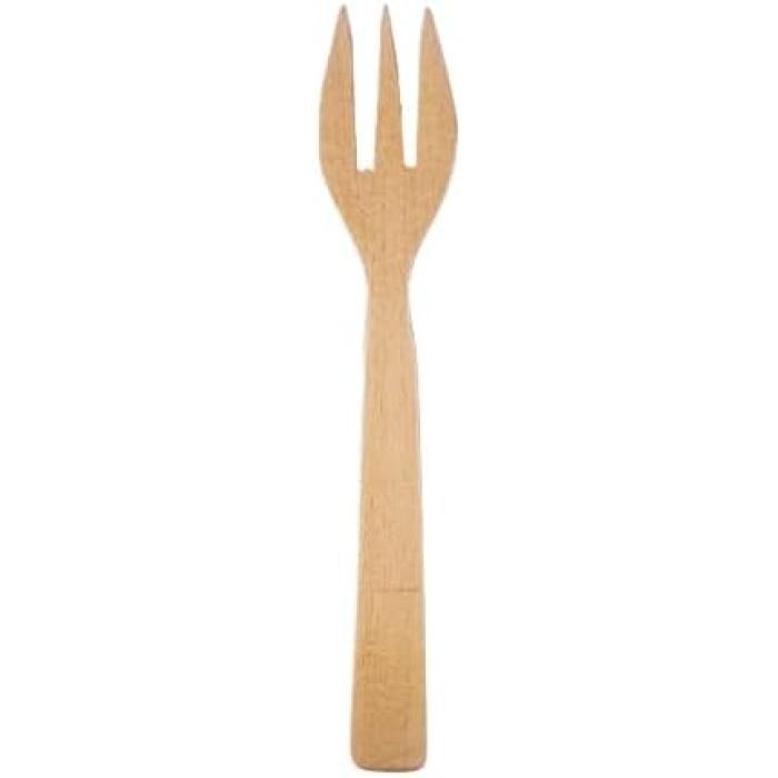 Ahşap Vernikli Çatal Servis 28 Cm