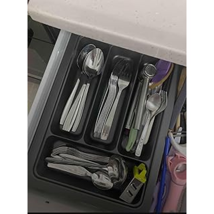 Çekmece Içi Antrasit Kaşıklık Maket Bıçağı Hediyeli (22,5x32,5 Cme Kadar Kesilebilir)