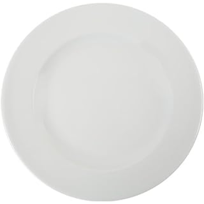 Mina Beyaz Düz Tabak 27Cm