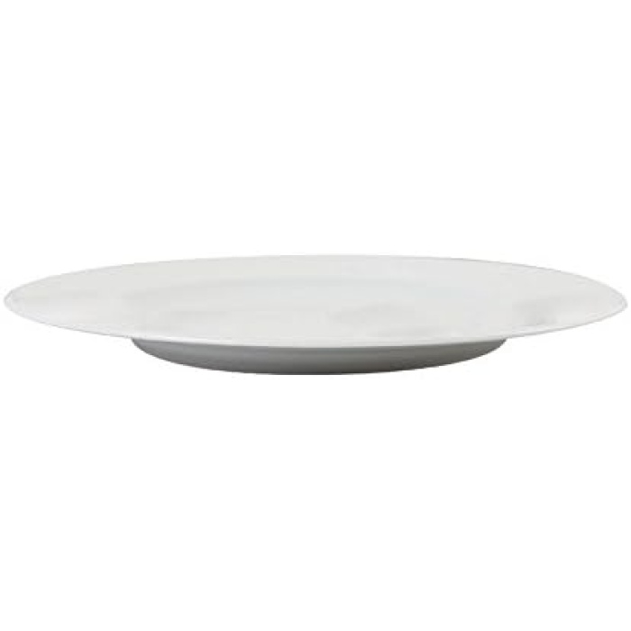 Mina Beyaz Düz Tabak 27Cm