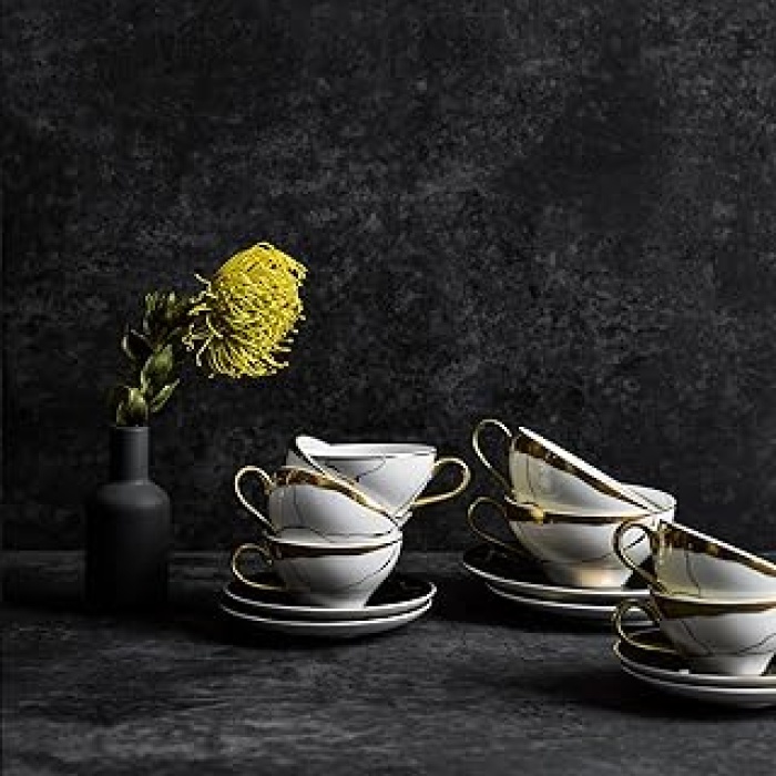 Marble 2li Çay Fincan Takımı