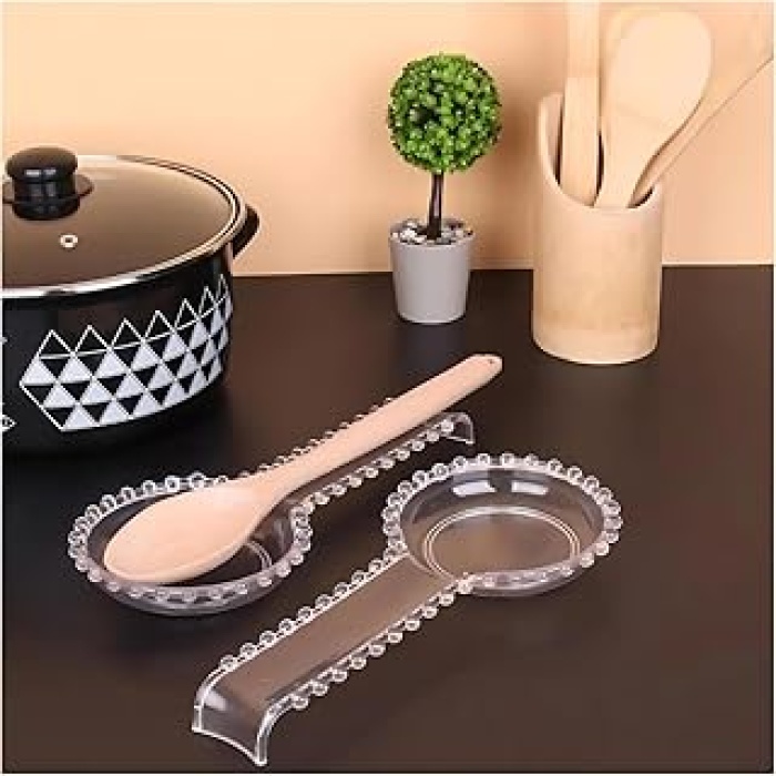 Altlığı Boncuklu Kirli Kaşık Altlığı Saydam