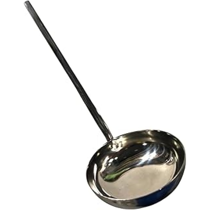 Çelik Küçük Servis Kepçesi – Çorba ve Sos Servisi İçin Şık ve Dayanıklı Mini Servis Kepçesi, 20 cm