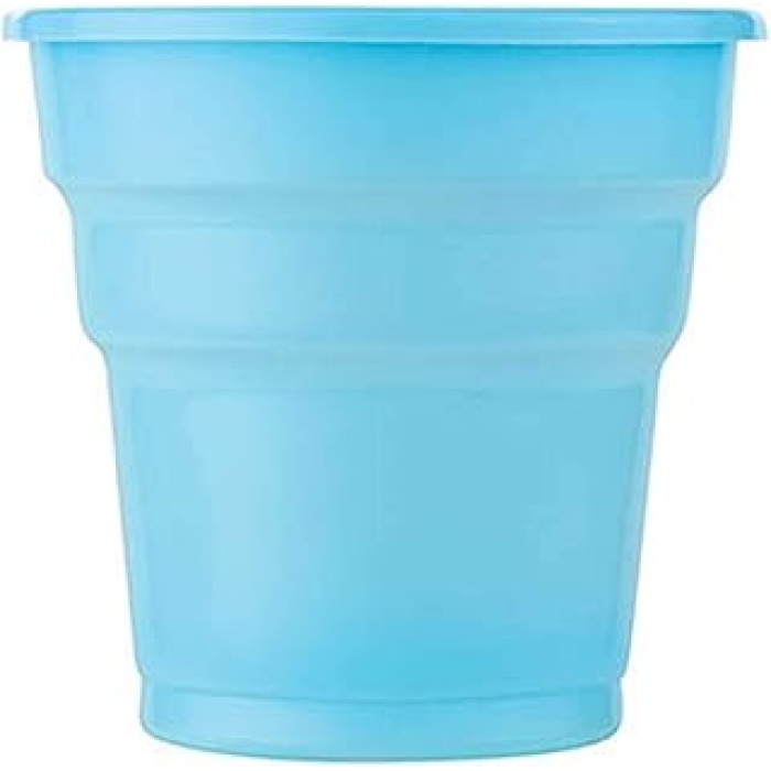 TM-BRD-0028 Plastik Meşrubat Bardağı, Mavi
