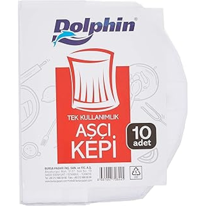 At Market Dolphin Aşçı Kepi 10lu